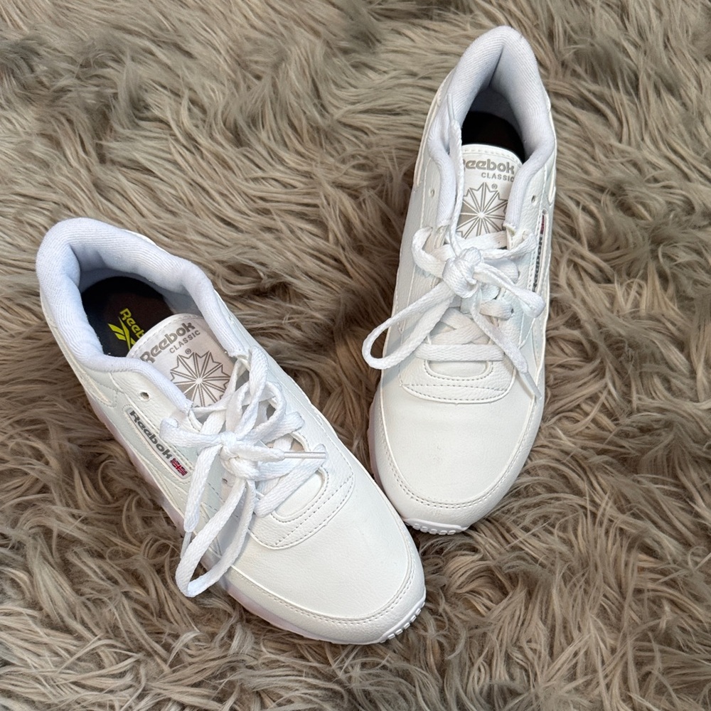 Reebok White Leather Sneakers